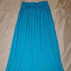 Blue maxi skirt